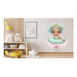 Sticker decorativ, Printesa, Turcoaz, 1378STK-1