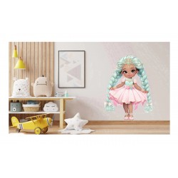 Sticker decorativ, Printesa, Roz, 1378STK-11