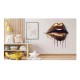Sticker decorativ, Buze, Auriu, 60 cm, 1301STK-2