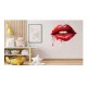 Sticker decorativ, Buze, Rosu, 60 cm, 1302STK
