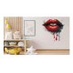 Sticker decorativ, Buze, Rosu, 62 cm, 1302STK-10