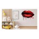 Sticker decorativ, Buze, Rosu, 64 cm, 1302STK-18