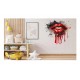 Sticker decorativ, Buze, Rosu, 60 cm, 1302STK-2