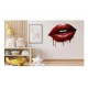 Sticker decorativ, Buze, Rosu, 60 cm, 1302STK-7