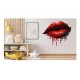 Sticker decorativ, Buze, Rosu, 65 cm, 1302STK-9