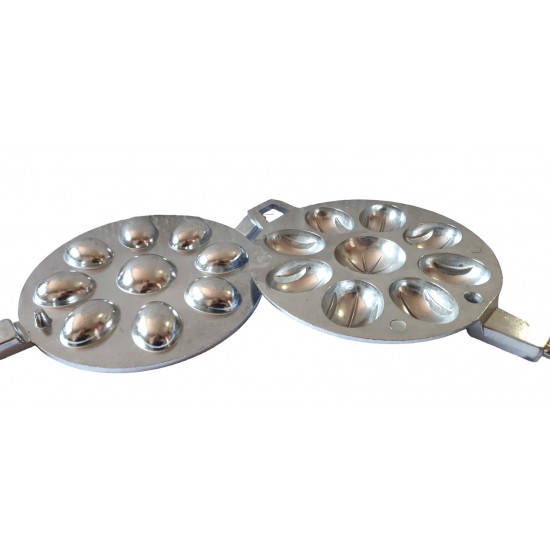 Forma prajituri nuci cu 9 orificii, Argintiu, 40 cm, HML37 Forma prajituri nuci cu 9 orificii, Argintiu, 40 cm, HML37