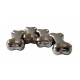 Set 4 Cuburi Oase pentru racirea bauturilor, Argintiu, 5 cm, HML59