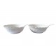 Set 2 Boluri cu Lingurite, Alb, 15 cm, 219G