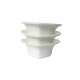 Set 3 Boluri de servire, Alb, 10 cm, 216G-3