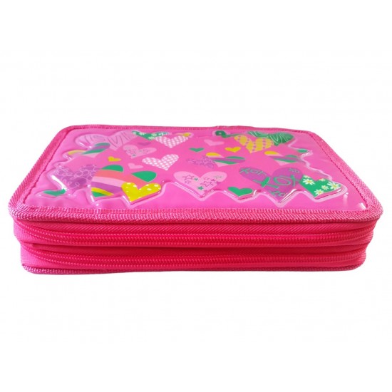 Penar pentru copii cu Inimi, Roz, 20 cm, LTOY46