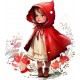 Sticker decorativ, Scufita Rosie, Rosu, 67 cm, 1298STK-1
