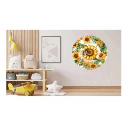 Sticker decorativ, Albina, Galben, 60 cm, 1275STK-1