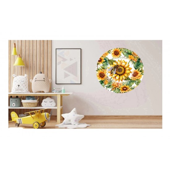 Sticker decorativ, Albina, Galben, 60 cm, 1275STK-1 Sticker decorativ, Albina, Galben, 60 cm, 1275STK-1