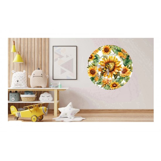 Sticker decorativ, Albina, Galben, 60 cm, 1275STK Sticker decorativ, Albina, Galben, 60 cm, 1275STK