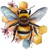 Sticker decorativ, Albina, Galben, 61 cm, 1257STK-2