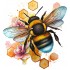 Sticker decorativ, Albina, Galben, 65 cm, 1257STK-1