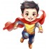 Sticker decorativ Baiat Supererou, Rosu, 67 cm, 1309STK-2