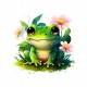 Sticker decorativ, Broasca, Verde, 60 cm, 1204STK-1