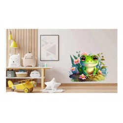Sticker decorativ, Broasca, Verde, 60 cm, 1204STK-3