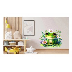 Sticker decorativ, Broasca, Verde, 60 cm, 1204STK-4