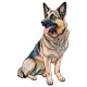 Sticker decorativ, Caine German Shepherd, Negru, 85 cm, 1203STK-2 Sticker decorativ, Caine German Shepherd, Negru, 85 cm, 1203STK-2