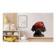 Sticker decorativ, Caine Pirat, Maro, 60 cm, 1226STK