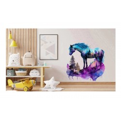 Sticker decorativ, Cal, Multicolor, 60 cm, 1259STK-4 Sticker decorativ, Cal, Multicolor, 60 cm, 1259STK-4