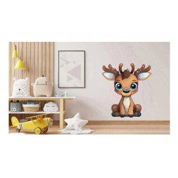 Sticker decorativ, Caprioara, Maro, 68 cm, 1293STK-2 Sticker decorativ, Caprioara, Maro, 68 cm, 1293STK-2