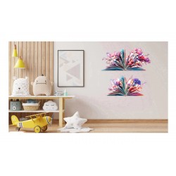 Sticker decorativ, Carte, Multicolor, 67 cm, 1242STK