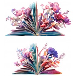 Sticker decorativ, Carte, Multicolor, 67 cm, 1242STK
