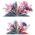 Sticker decorativ, Carte, Multicolor, 67 cm, 1242STK