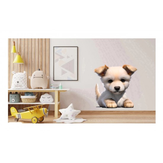 Sticker decorativ, Catel, Alb, 63 cm, 1250STK