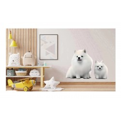 Sticker decorativ, Catel German, Alb, 80 cm, 1244STK