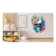 Sticker decorativ, Craniu, Multicolor, 72 cm, 1274STK-5
