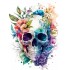 Sticker decorativ, Craniu, Multicolor, 80 cm, 1274STK-3