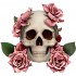 Sticker decorativ, Craniu, Roz, 62 cm, 1240STK