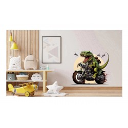 Sticker decorativ,  Dinozaur, Verde, 60 cm, 1205STK