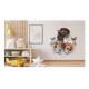 Sticker decorativ, Fata, Fluturi si Flori, Multicolor, 70 cm, 1208STK-4
