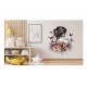 Sticker decorativ, Fata, Fluturi si Flori, Multicolor, 70 cm, 1208STK-5