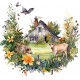Sticker decorativ, Ferma, Verde, 63 cm, 1324STK-2 Sticker decorativ, Ferma, Verde, 63 cm, 1324STK-2