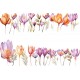 Sticker decorativ, Flori, Mov, 90 cm, 1317STK