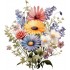 Sticker decorativ, Flori Salbatice, Verde, 66 cm, 1319STK-9