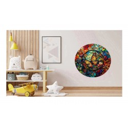 Sticker decorativ, Fluture, Multicolor, 60 cm, 1278STK-1