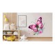 Sticker decorativ, Fluture, Roz, 69 cm, 1209STK-5 Sticker decorativ, Fluture, Roz, 69 cm, 1209STK-5