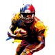 Sticker decorativ, Fotbal American, Maro, 76 cm, 1335STK-11 Sticker decorativ, Fotbal American, Maro, 76 cm, 1335STK-11