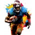 Sticker decorativ, Fotbal American, Multicolor, 74 cm, 1335STK-7