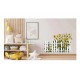 Sticker decorativ, Gard cu Flori, Galben, 80 cm, 1261STK-3