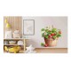 Sticker decorativ, Ghiveci cu Capsuni, Rosu, 72 cm, 1261STK-9