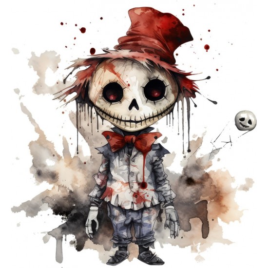 Sticker decorativ, Halloween, Alb, 65 cm, 1334STK
