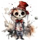 Sticker decorativ, Halloween, Alb, 65 cm, 1334STK